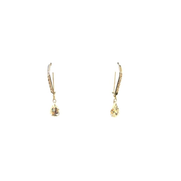 Avon Silver Tone CZ Embellished Teardrop Earrings (1606) - Picture 6 of 6